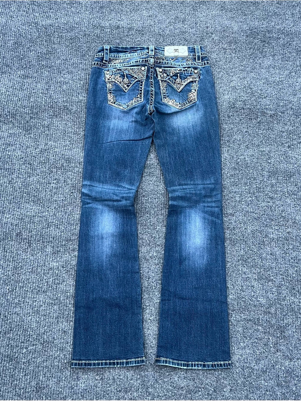 Y2K Miss Me Embroidered Bootcut Jeans